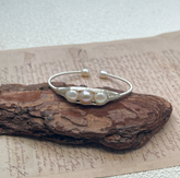 淡水パールワイヤー製手作りバングル