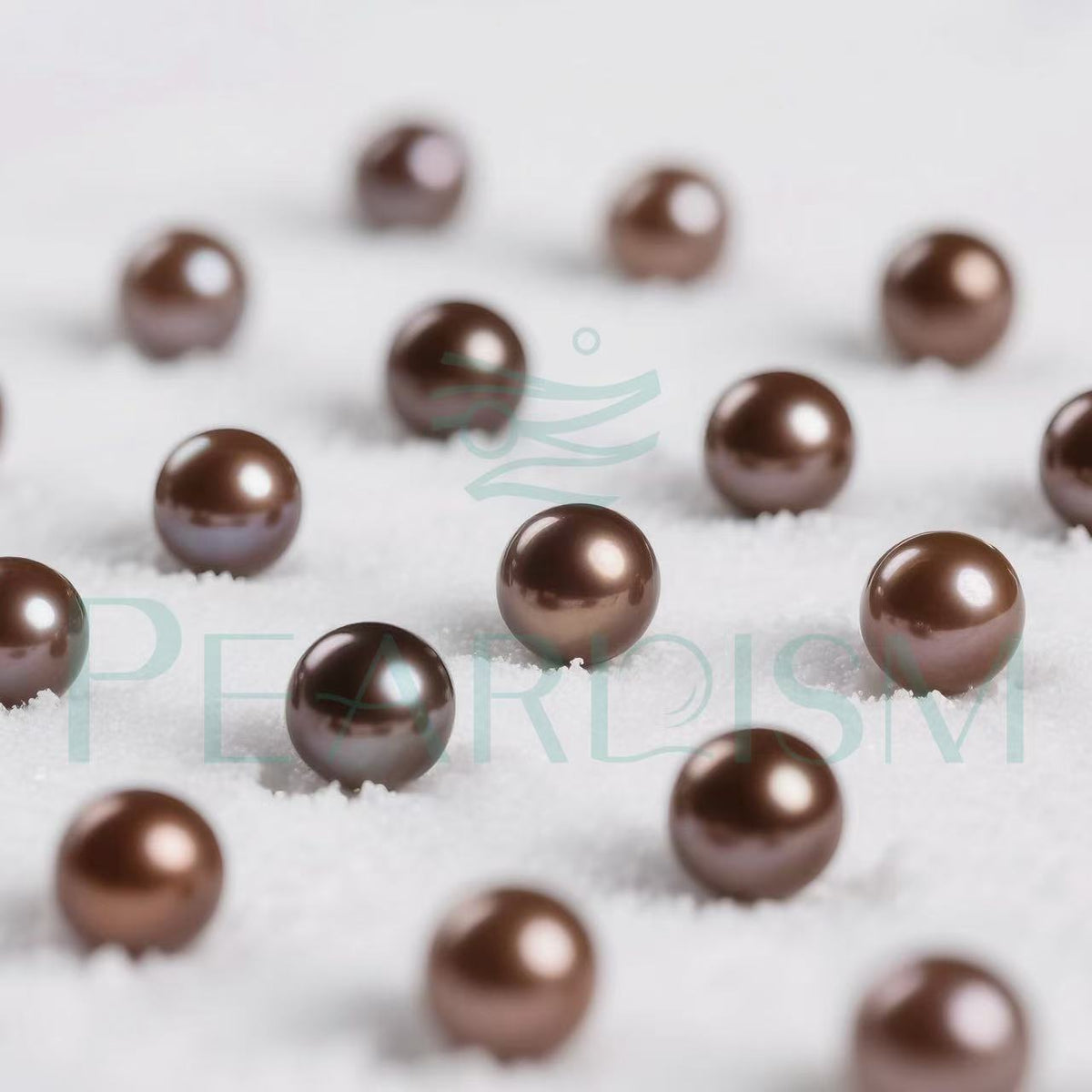 チョコモカ(1 ダーク系エジソン真珠 10-13mm)